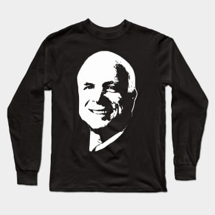 John McCain Minimalistic Pop Art Long Sleeve T-Shirt